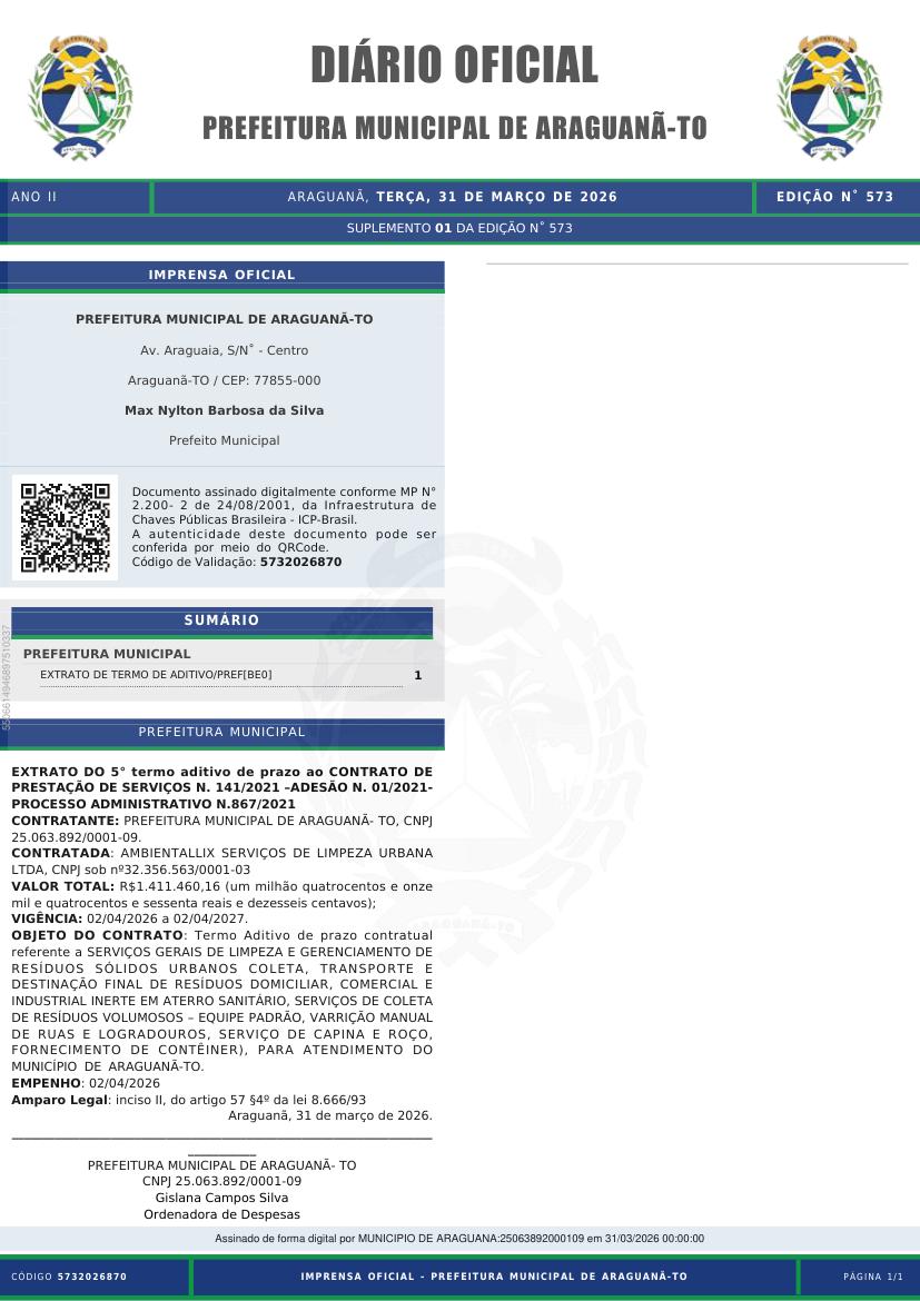 Capa da edição