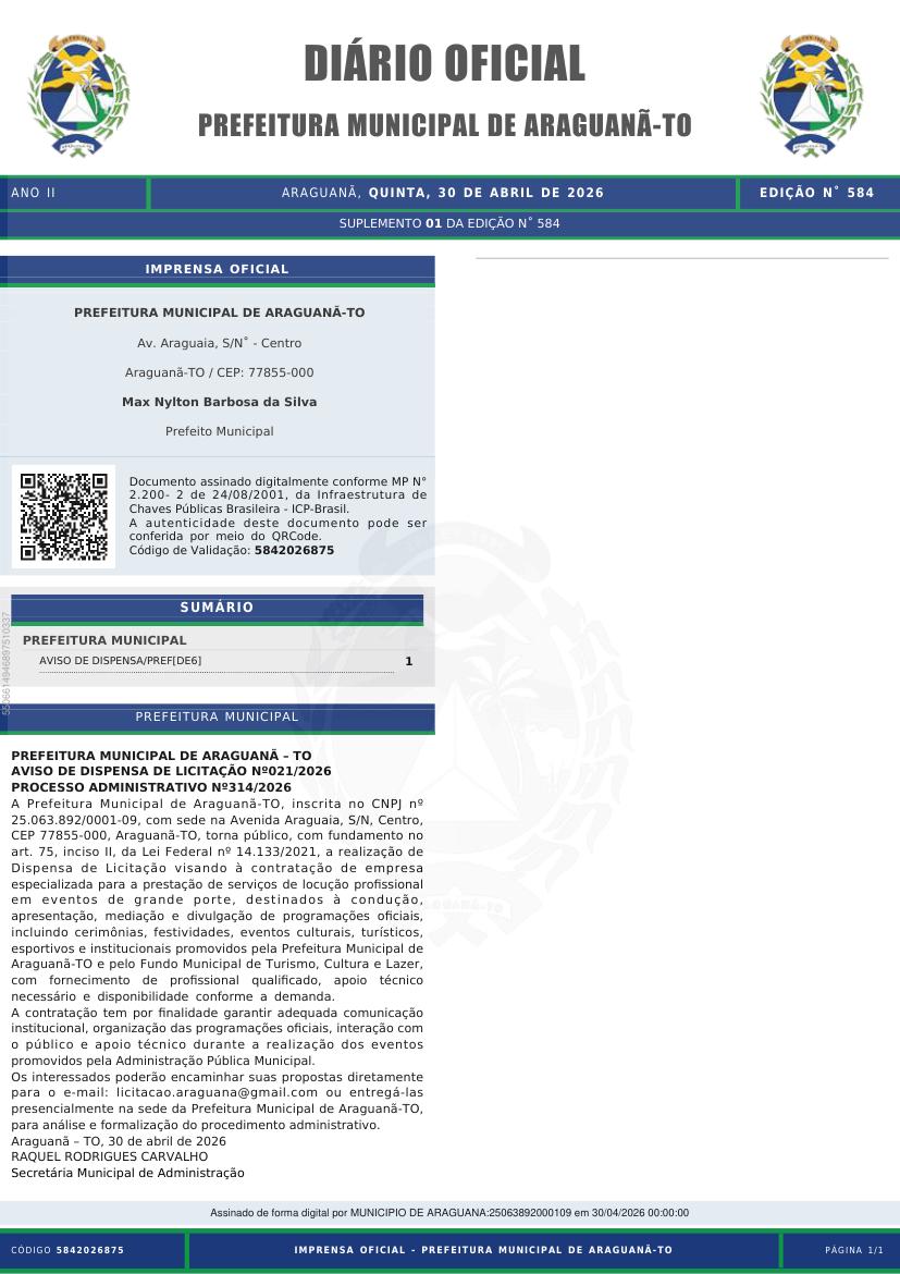 Capa da edição