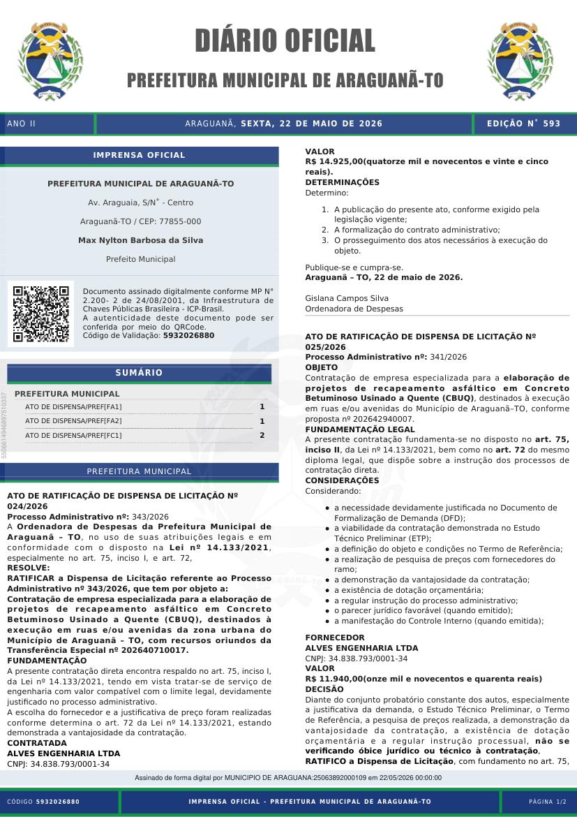 Capa da edição