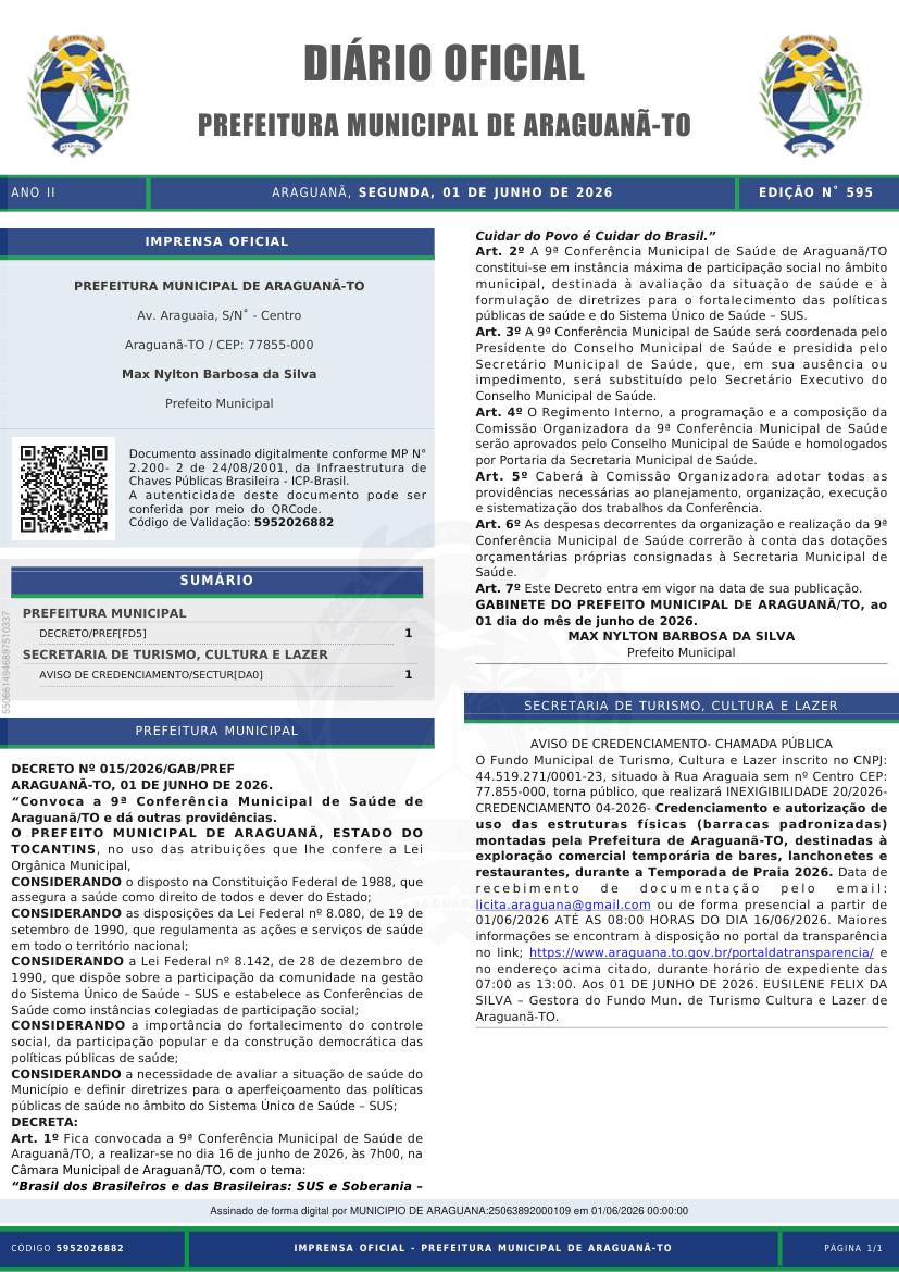 Capa da edição