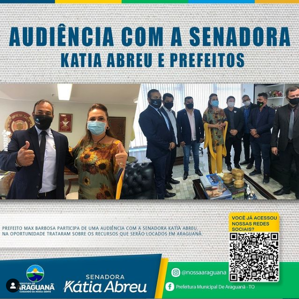 Audiência com a senadora katia Abreu